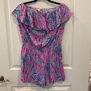Lilly Pulitzer sleeveless ruffle romper